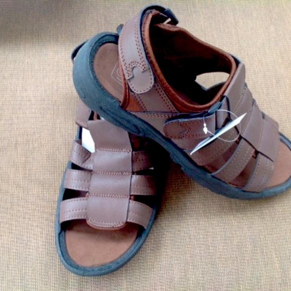 CLOSE OUT! Mens BROWN SANDALS Easy USA - Picture 2 of 5